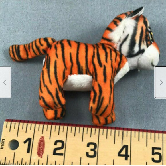 National Geographic Orange Tiger Mini Plush Animal 2018 McDonalds Happy Meal 4" - Picture 2 of 8